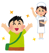 恐怖心の強い子どもに寄り添うスタッフ